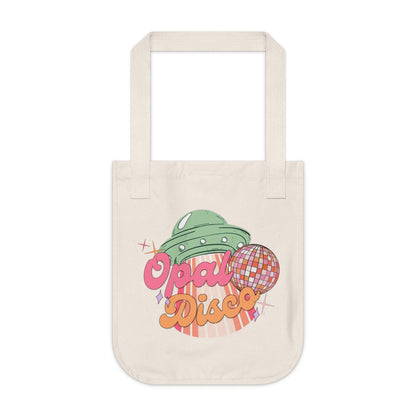 Opal Disco Organic Canvas Tote Bag