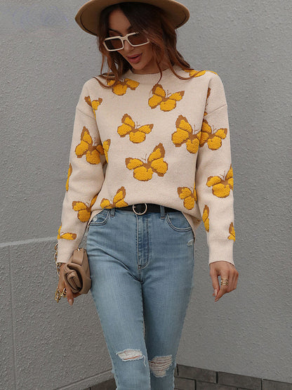 Butterflies Knit Sweater