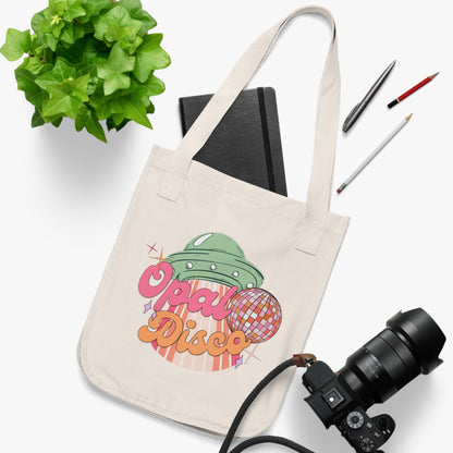 Opal Disco Organic Canvas Tote Bag