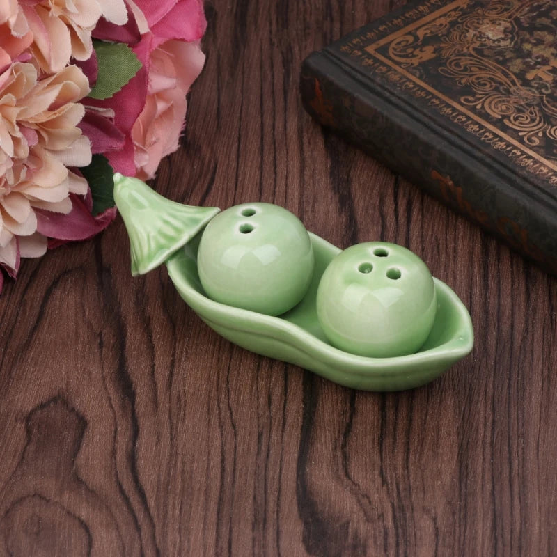 Two Peas in Pod Ceramic Salt and Pepper Shaker