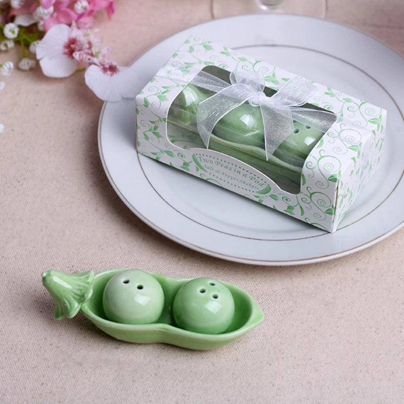 Two Peas in Pod Ceramic Salt and Pepper Shaker