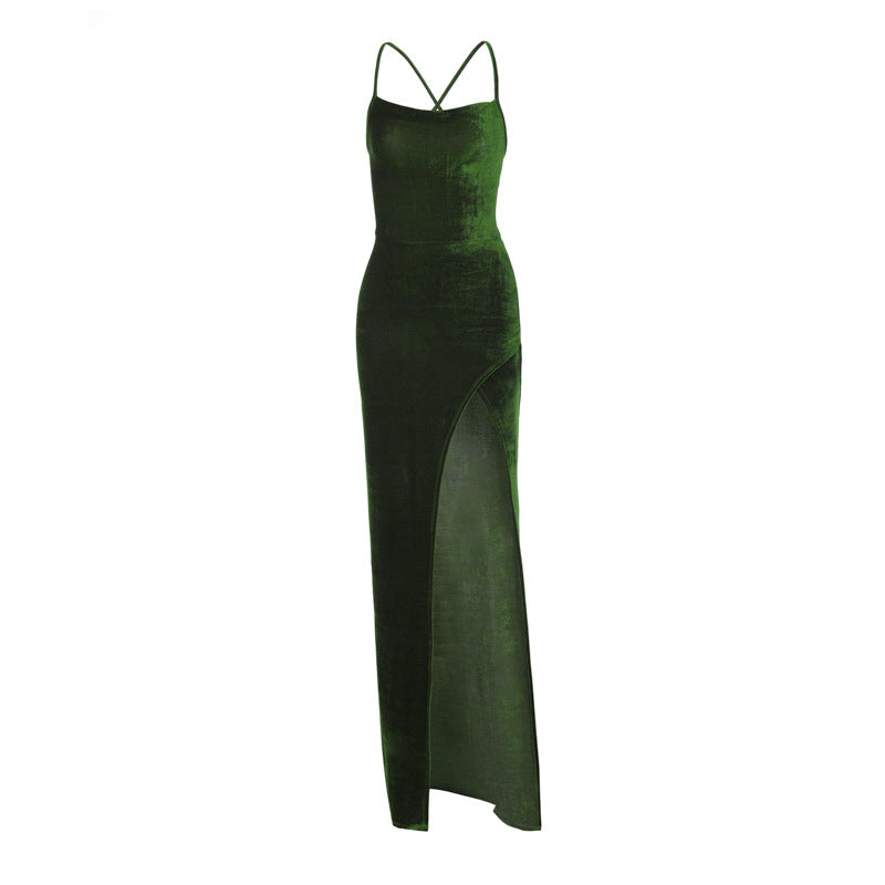 Green Velvet Gown