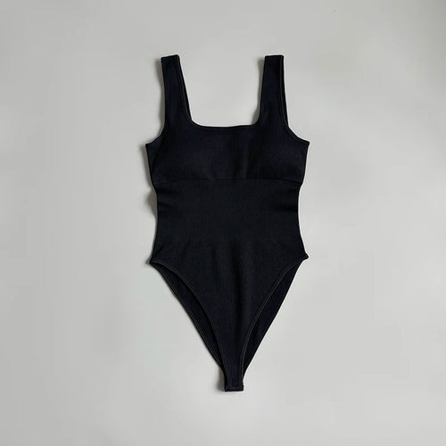 Essential Ribbed Square Neck Bodysuit