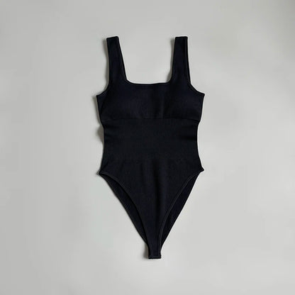 Essential Ribbed Square Neck Bodysuit