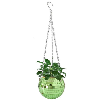 Disco Ball Hanging Flower Pot