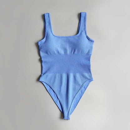 Essential Ribbed Square Neck Bodysuit