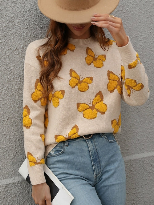 Butterflies Knit Sweater