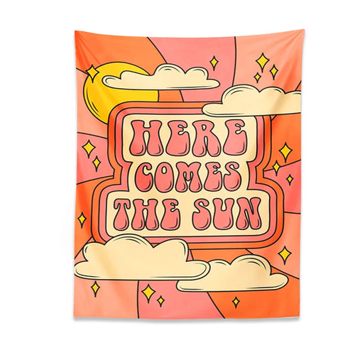 Here Comes The Sun Vintage Tapestry