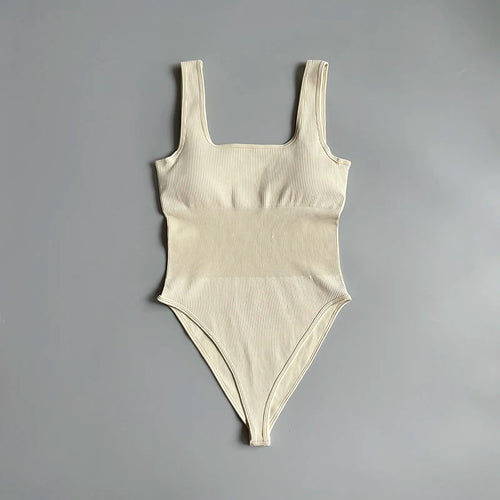 Essential Ribbed Square Neck Bodysuit