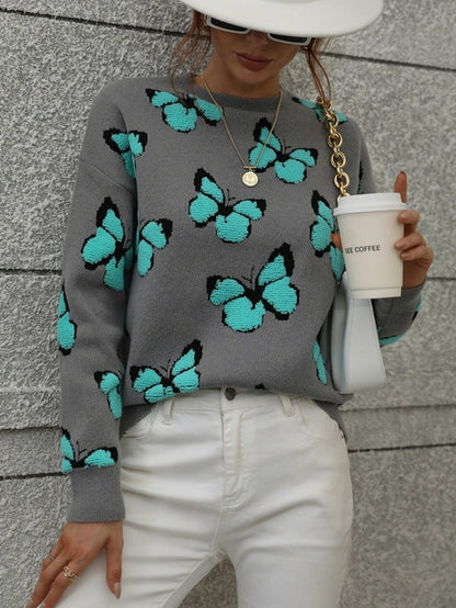 Butterflies Knit Sweater