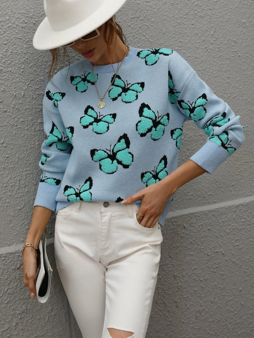 Butterflies Knit Sweater