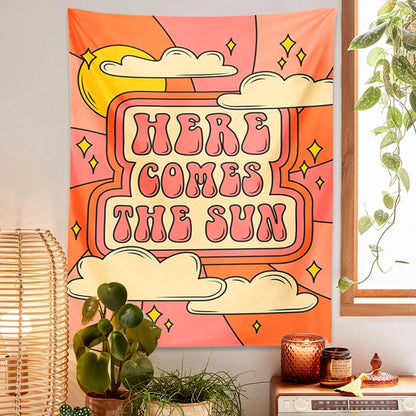 Here Comes The Sun Vintage Tapestry