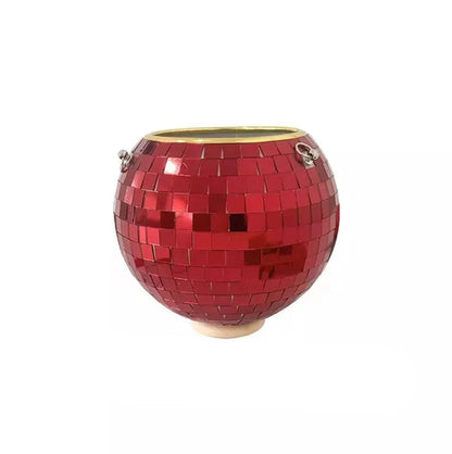 Disco Ball Hanging Flower Pot