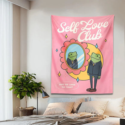 Self Love Club Pink Tapestry