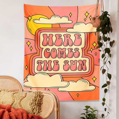 Here Comes The Sun Vintage Tapestry