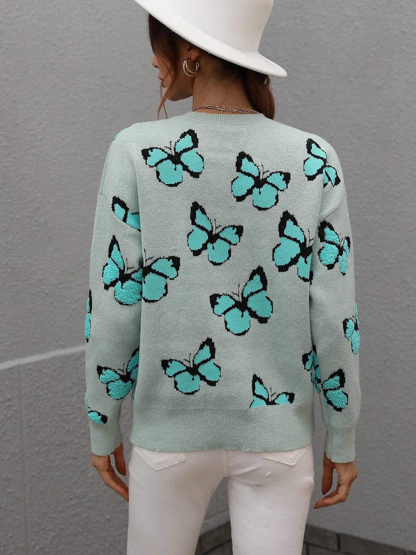 Butterflies Knit Sweater