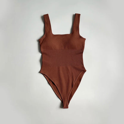 Essential Ribbed Square Neck Bodysuit