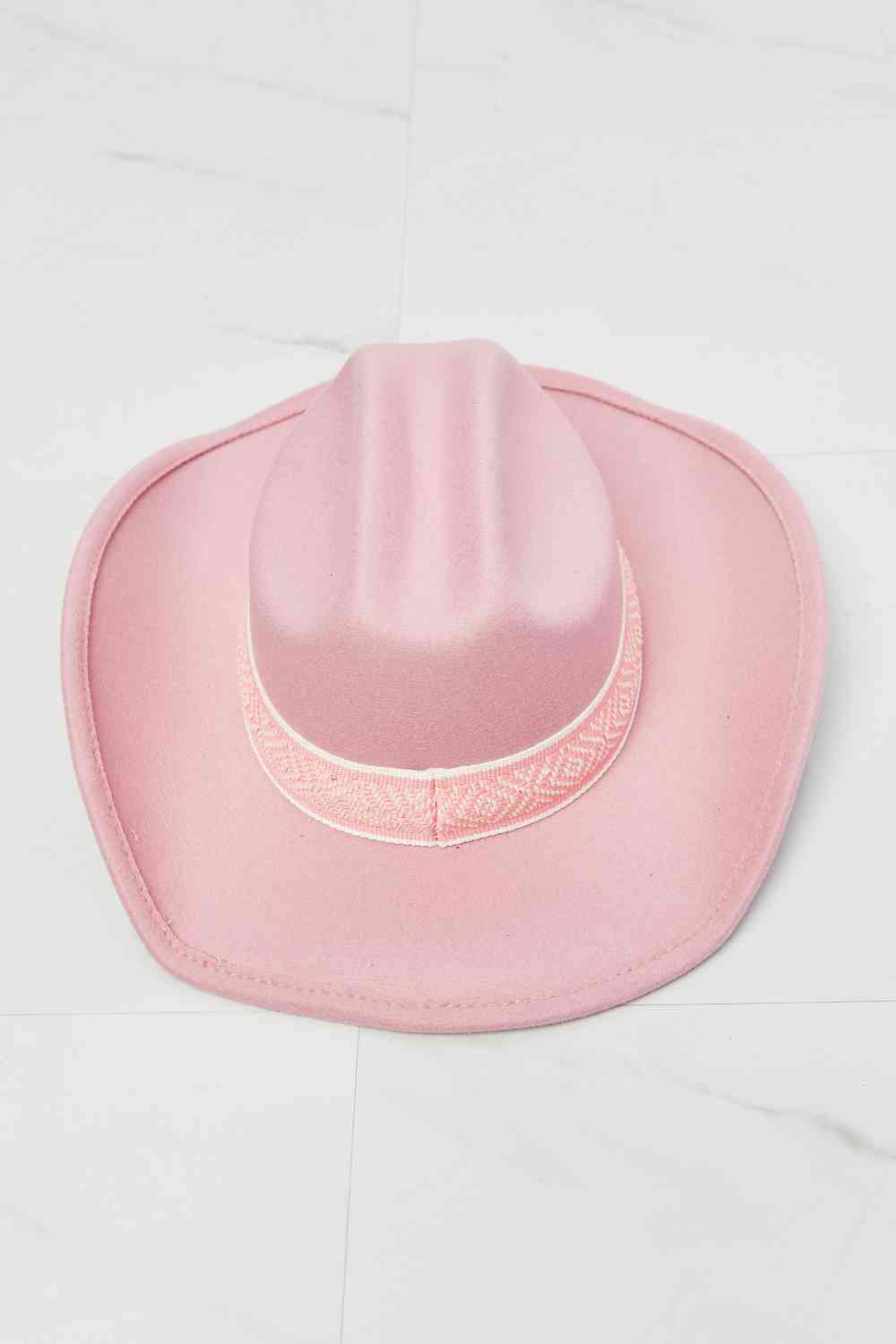 Pink cowboy hat