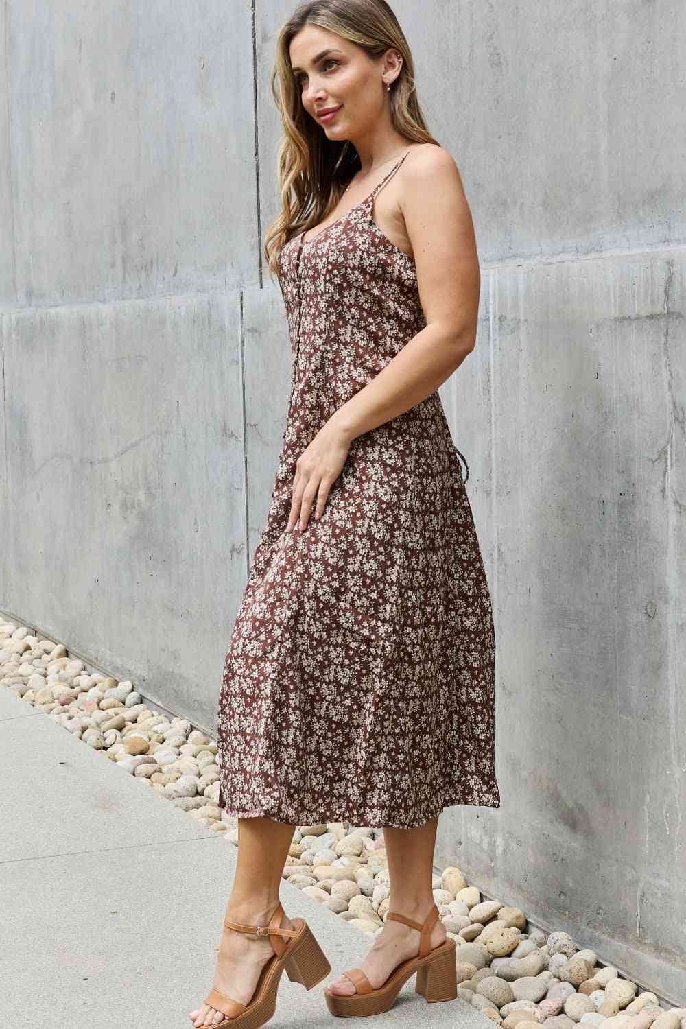 Plus Size Floral Midi Sundress