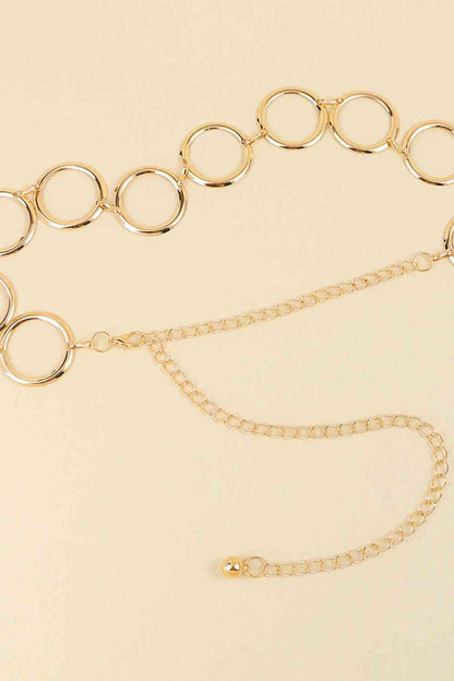 Circle Ring Chain Belt