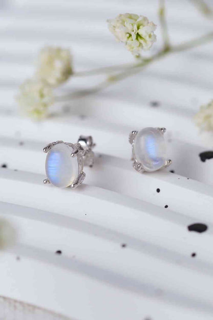 Celestial Harmony Moonstone Earrings