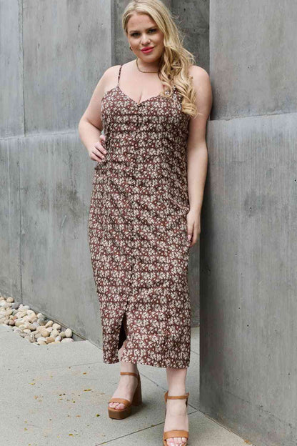 Plus Size Floral Midi Sundress