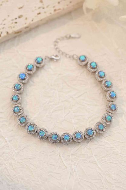 Azure Elegance Opal Bracelet