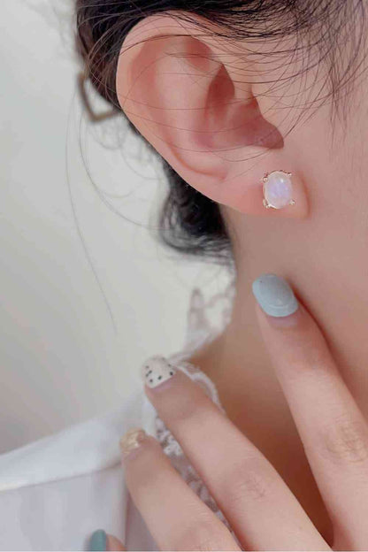 Celestial Harmony Moonstone Earrings