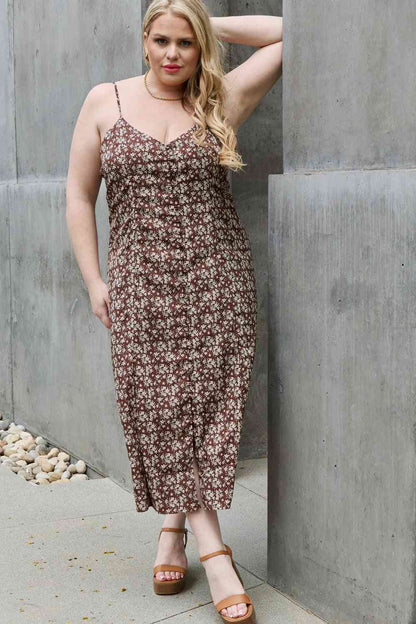 Plus Size Floral Midi Sundress