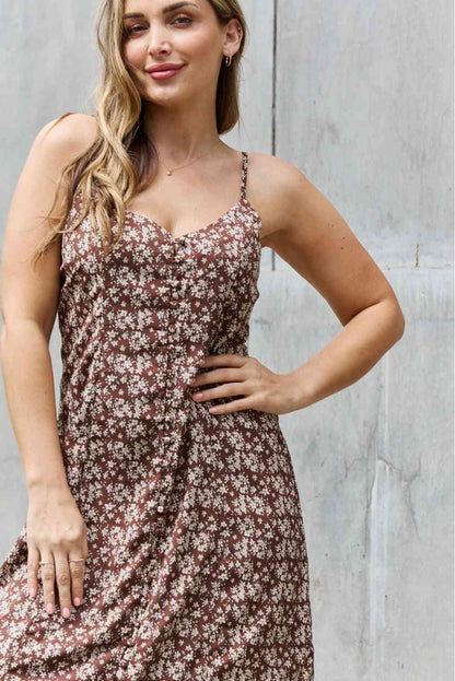 Plus Size Floral Midi Sundress