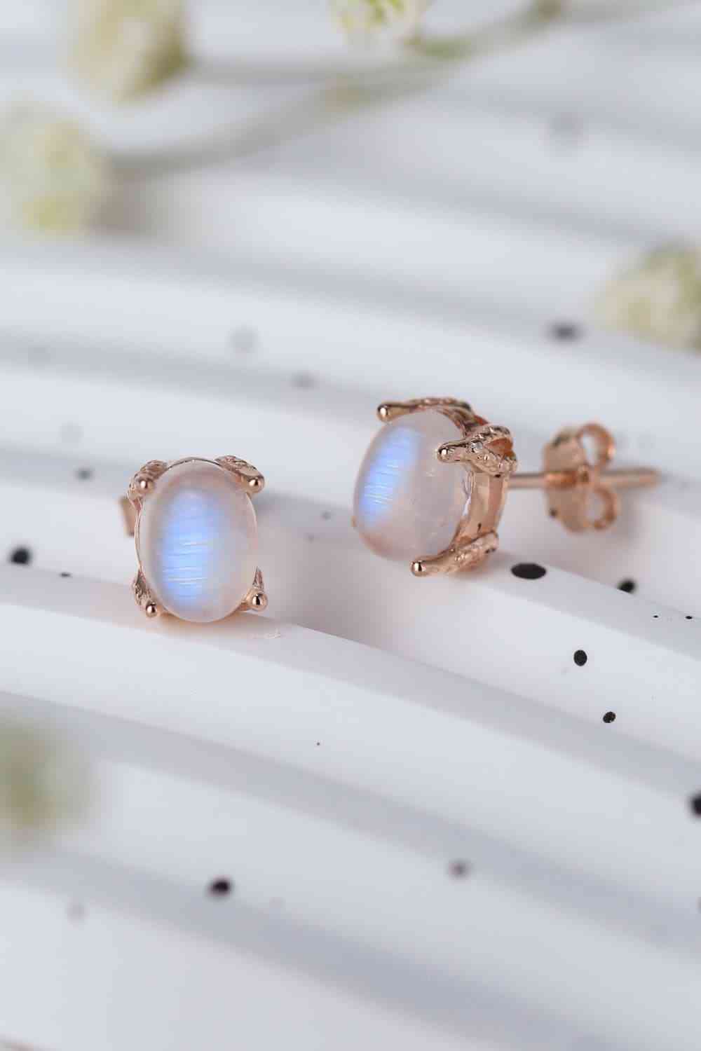 Celestial Harmony Moonstone Earrings