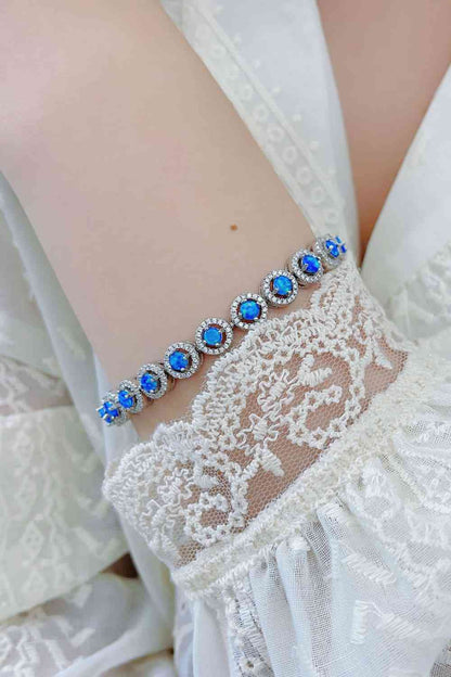 Azure Elegance Opal Bracelet