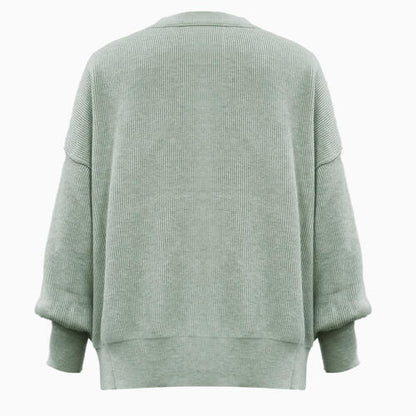 Casual Comfort Round Neck Drop Shoulder Sweater