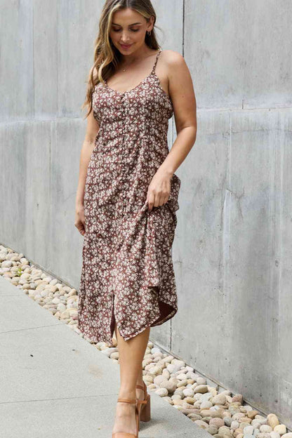 Plus Size Floral Midi Sundress