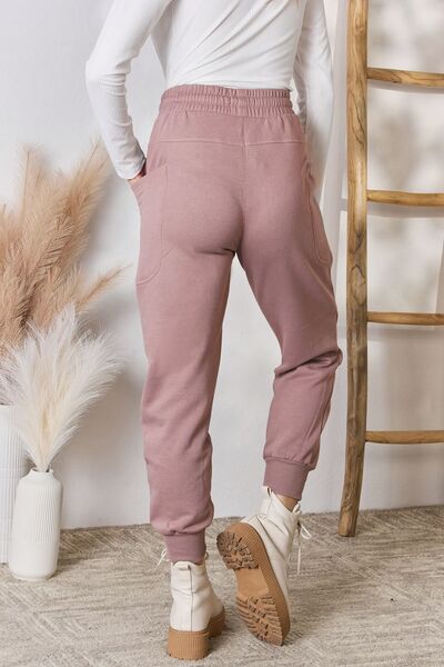 Drawstring Pocketed Joggers