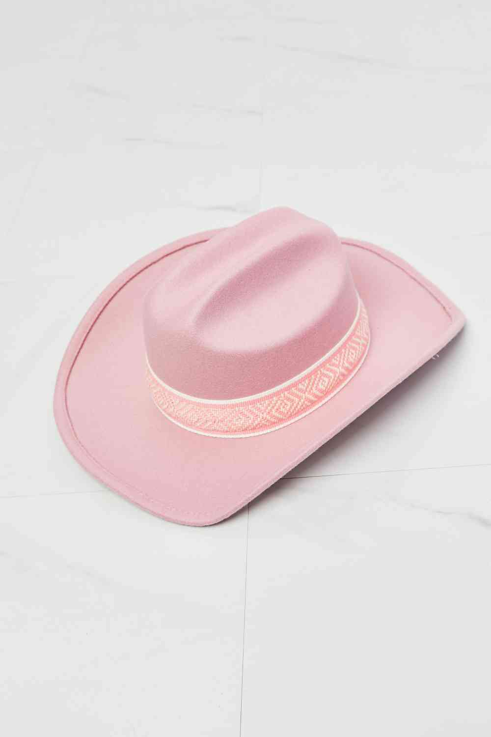 Pink cowboy hat